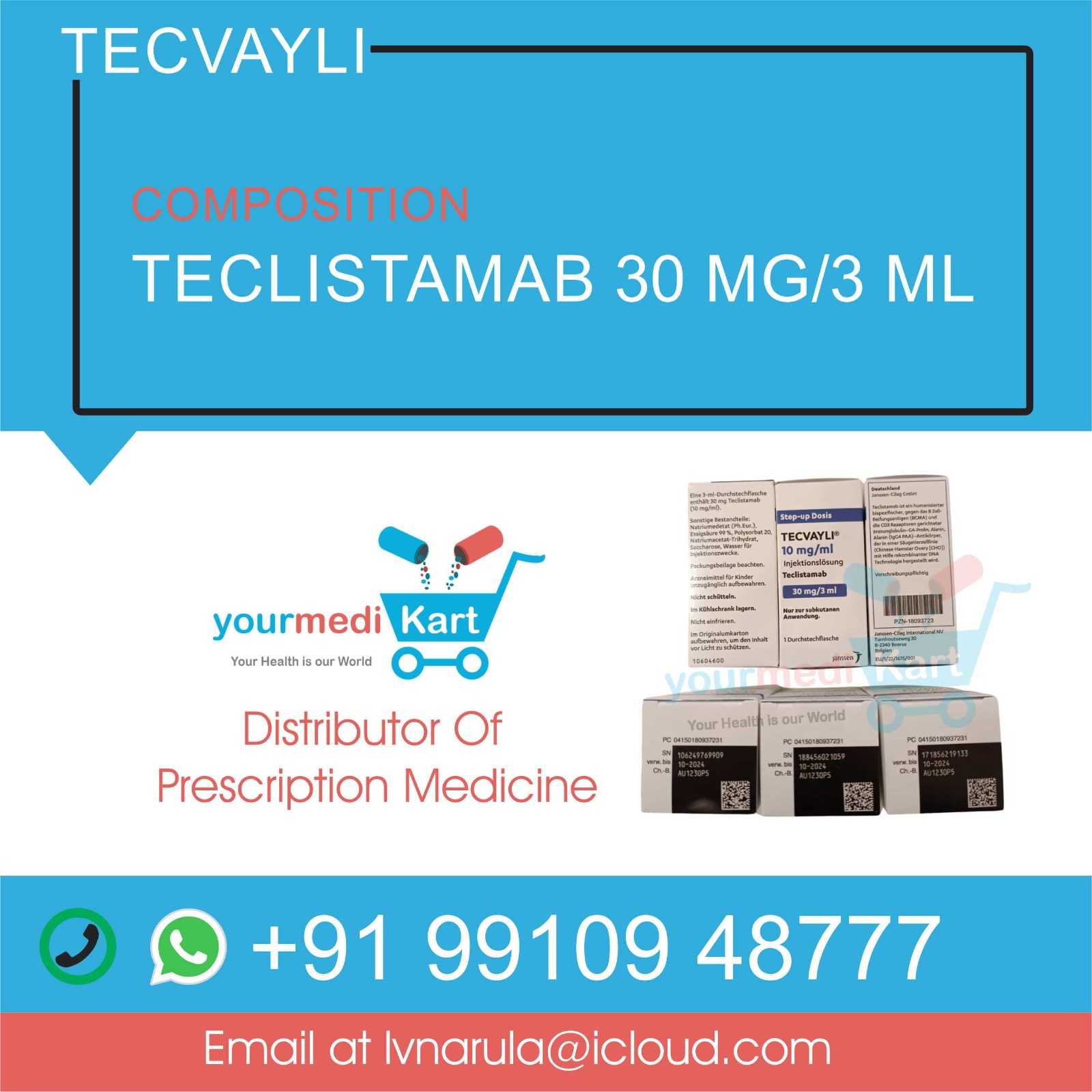 Tecvayli Teclistamab 30 mg/3 ml 