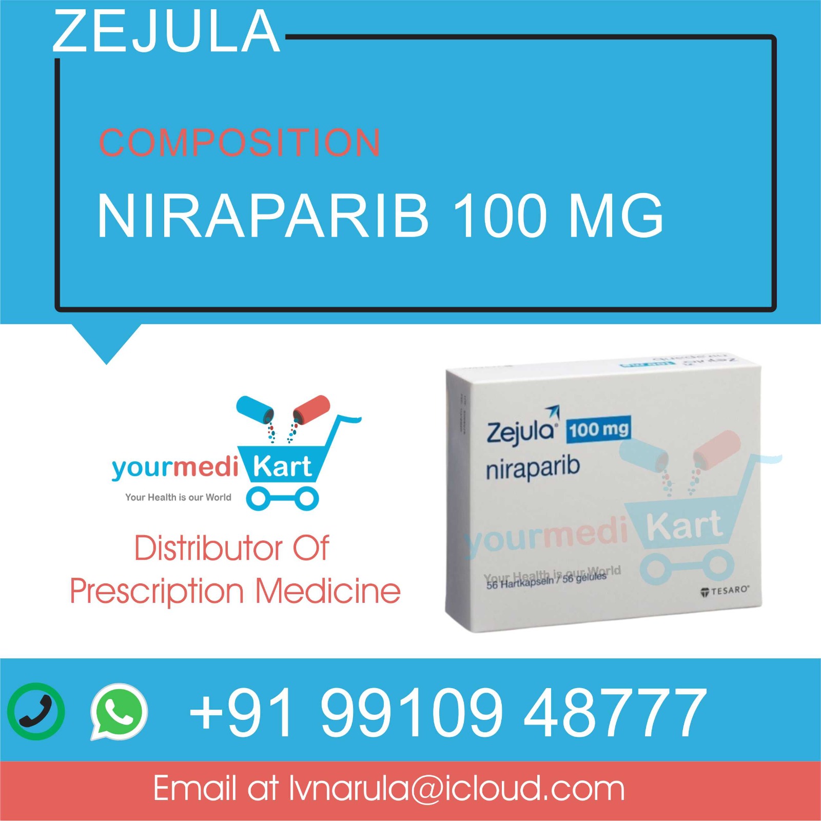 Zejula Niraparib 100 MG price