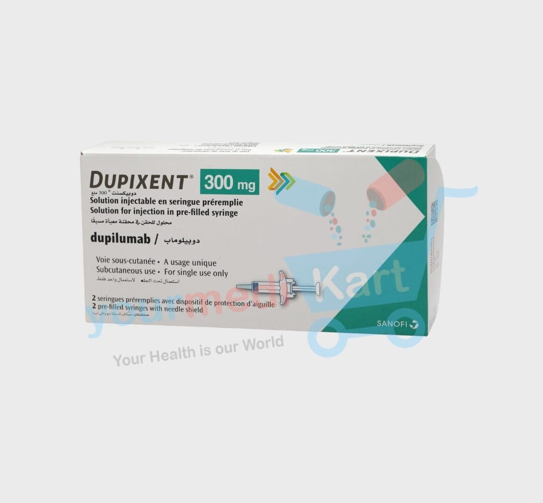 Buy Dupixent 300 mg (Dupilumab Injection) online. Check the latest Dupixent 300 mg price in India, uses, dosage, benefits, and delivery options.